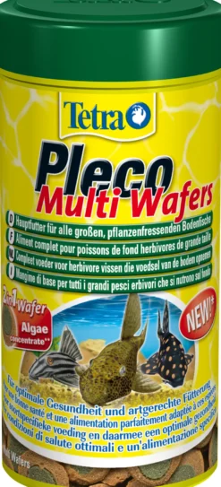 Tetra Pleco Multi Spirulina Wafers, Hauptfutter-Wafers, 105 g