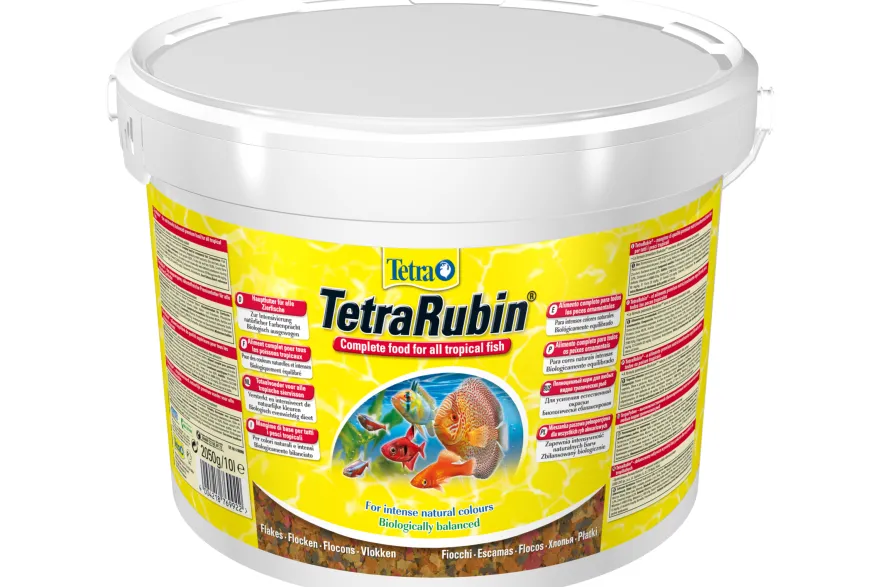 Tetra Rubin Flakes, Farbfutter, 10 Liter