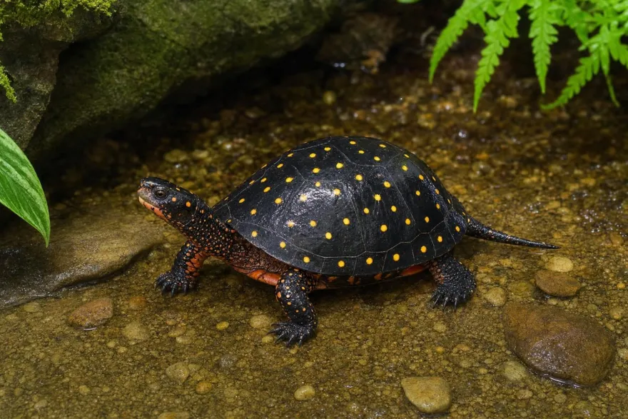 Tropfenschildkröte, Clemmys guttata