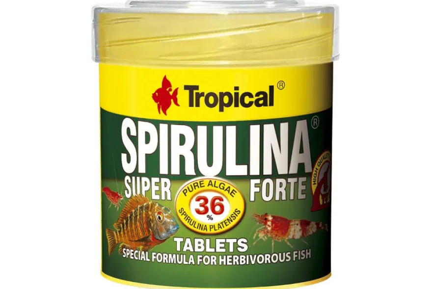 Tropical Super Spirulina Forte 36 % Tablets, 50 ml