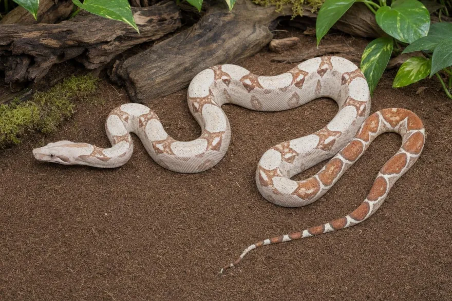 VPI-Albino-Abgottschlange, Boa constrictor