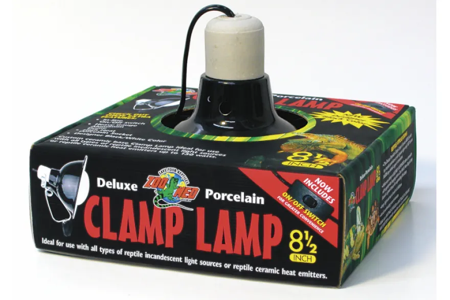 Zoomed Deluxe Porcelain Clamp Lamp (max. 150 W), Klemmlampe, 22 cm