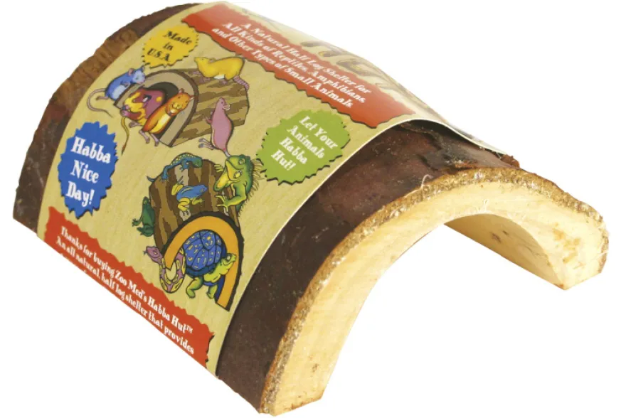Zoomed Habba Hut (natural wood product) MED, Terrarien-Holzhöhle