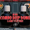 Zoomed Mini Combo Deep Dome Lamp Fixture, Lampenfassung, max. 100 W, 2 Stück