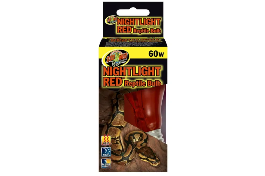 Zoomed Nightlight Red Reptile Bulb, Nachtwärmelampe, 60 W