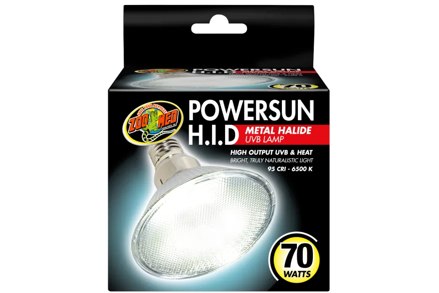 Zoomed PowerSun H.I.D UVB Lamp, UVB-Vollspektrumlampe, 70 W