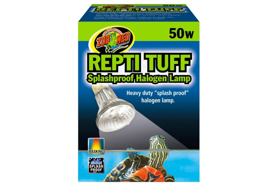 Zoomed Repti Tuff Splashproof Halogen Lamp, Wärmelampe, 50 W