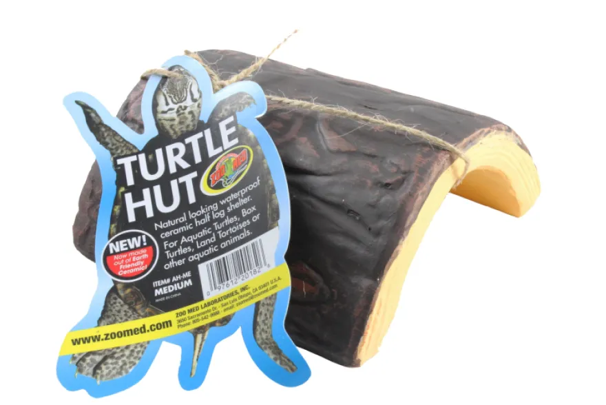 Zoomed Turtle Hut (plant resin product) Medium, Kunstharz-Höhle